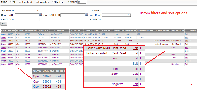 Image - Route/Job List